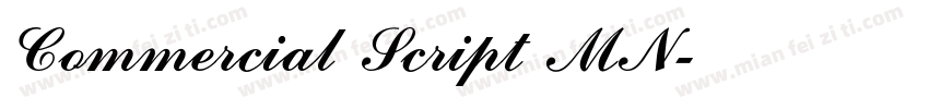 Commercial Script MN字体转换